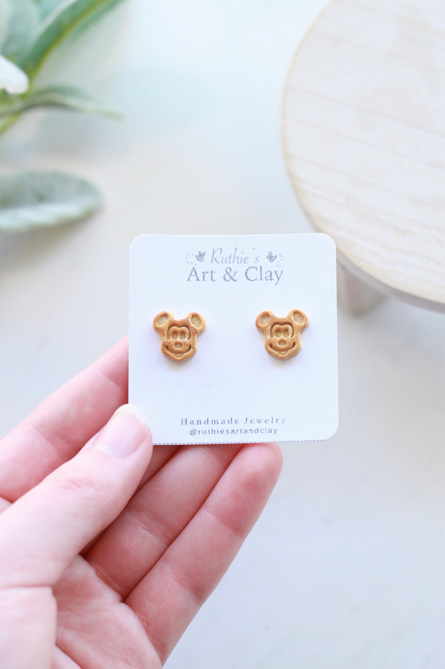 Mickey Waffle Studs