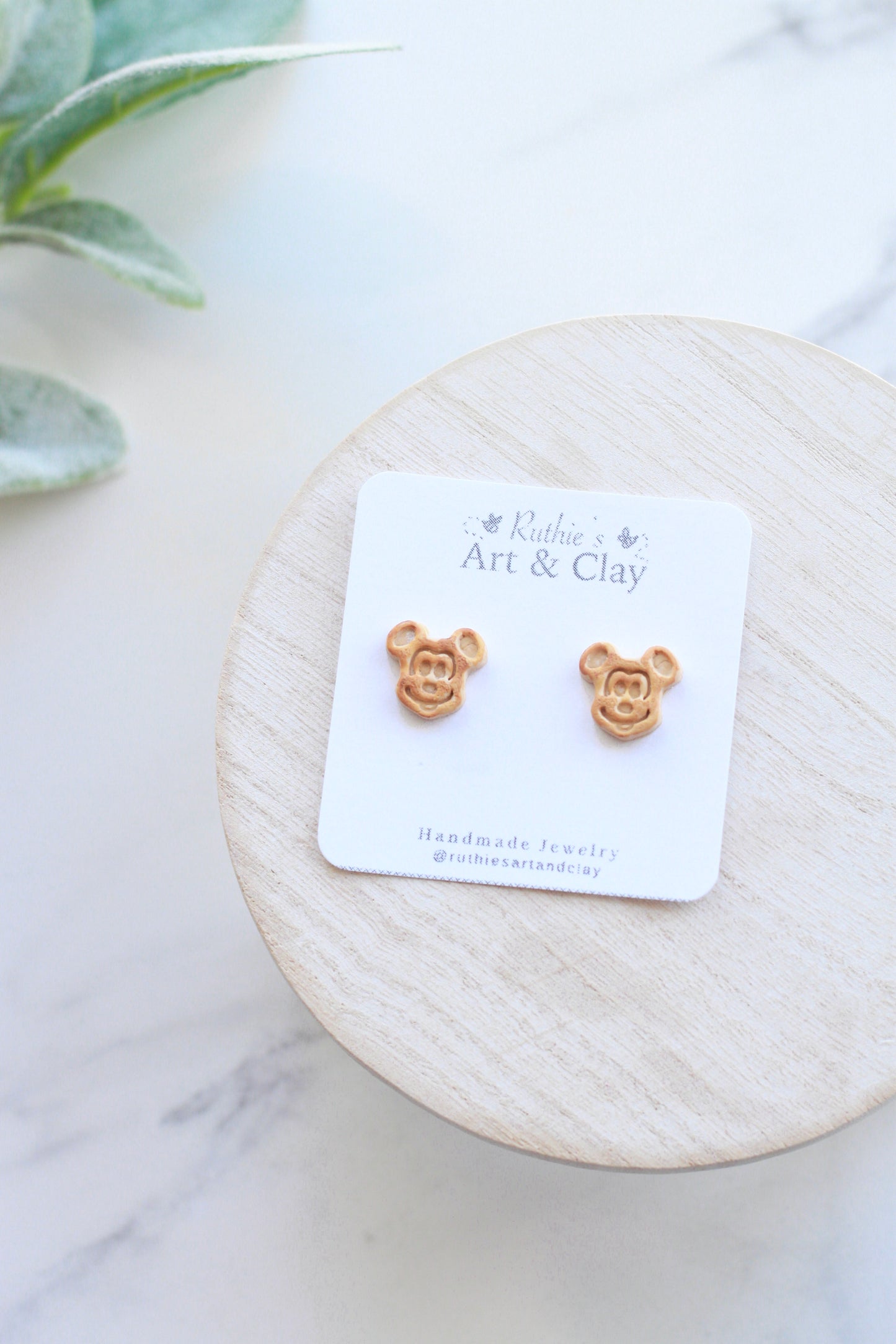 Mickey Waffle Studs