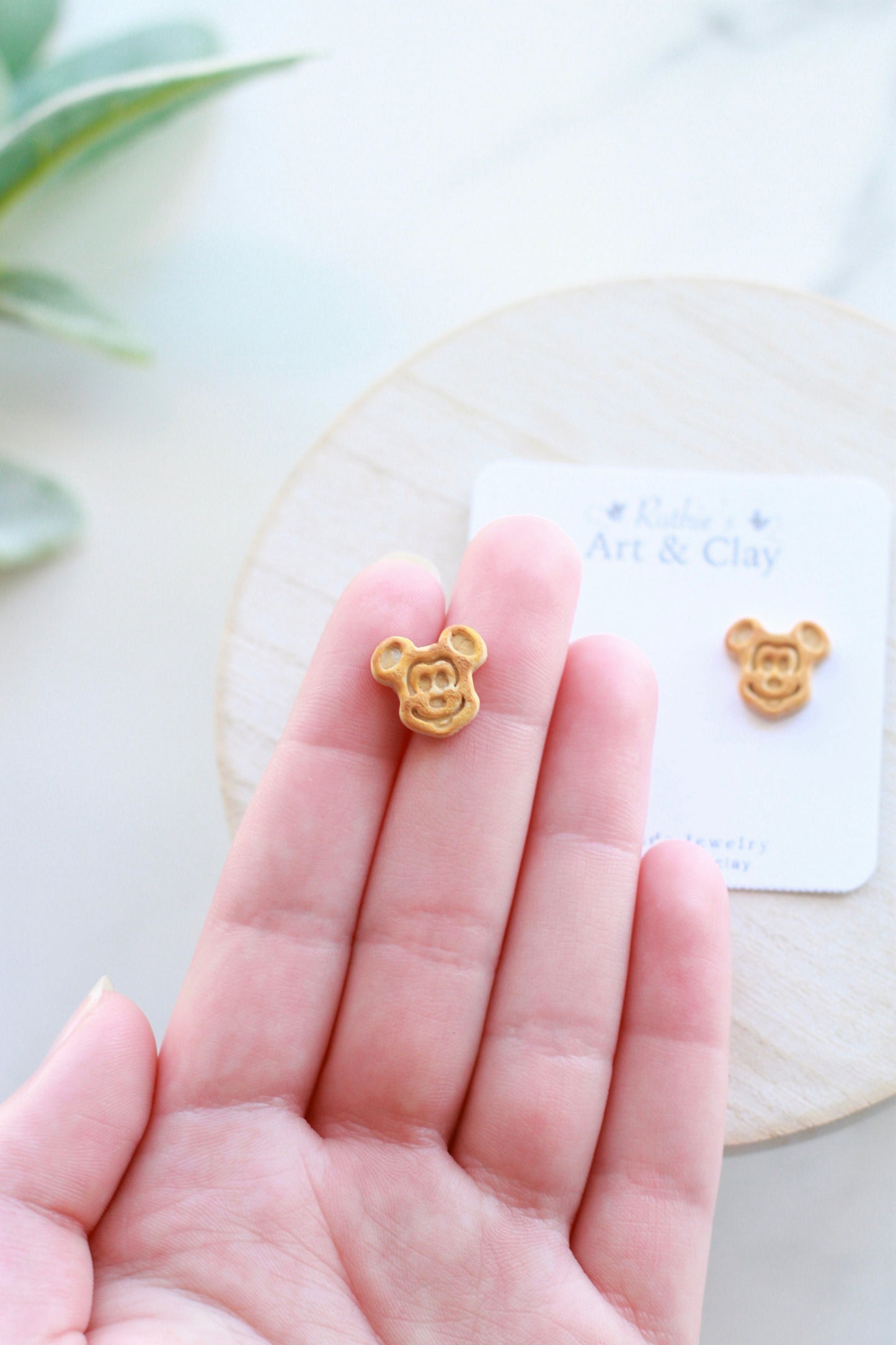 Mickey Waffle Studs