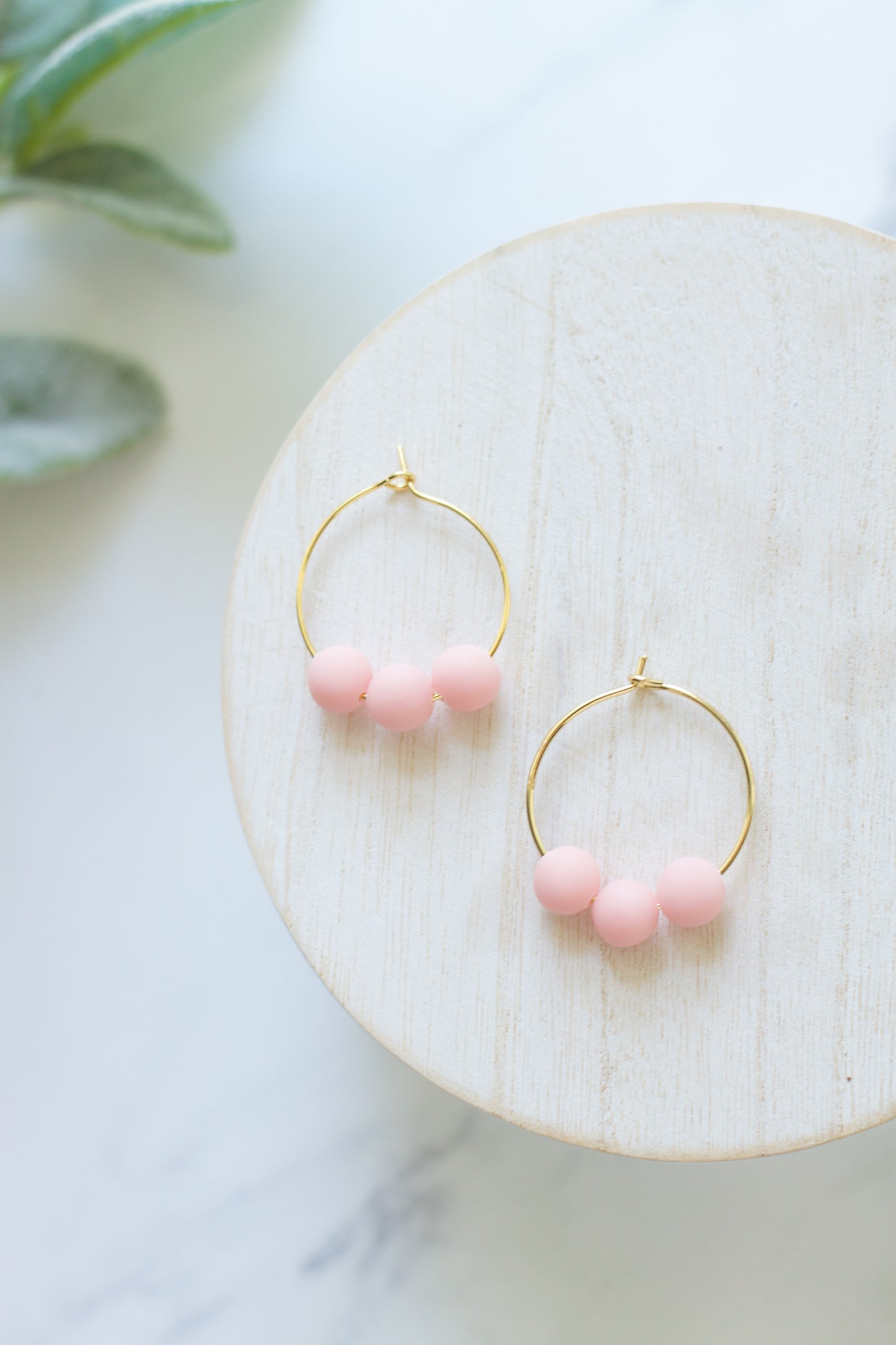 Beaded Hoops