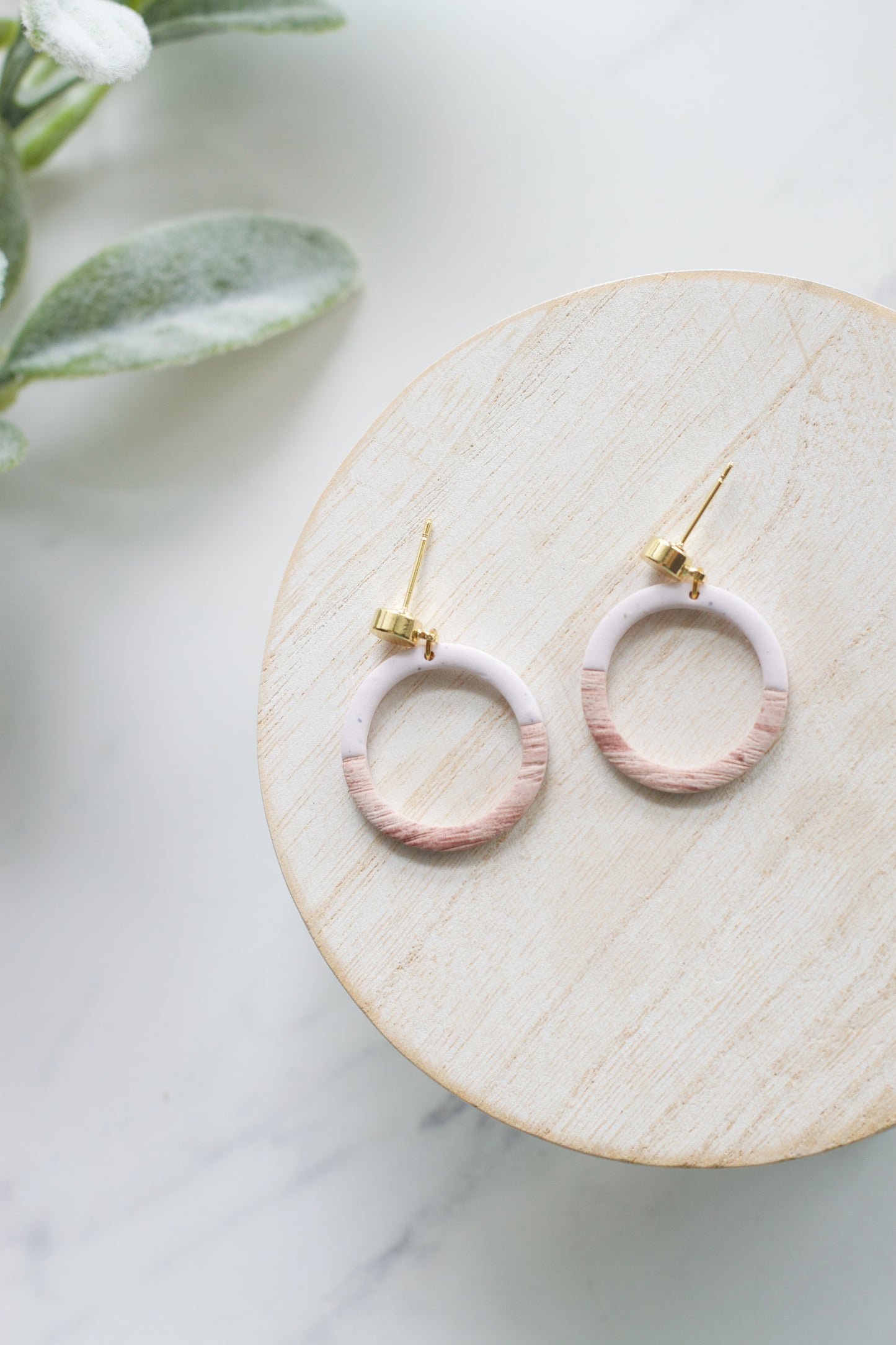 Chiffon and Wood Dangles