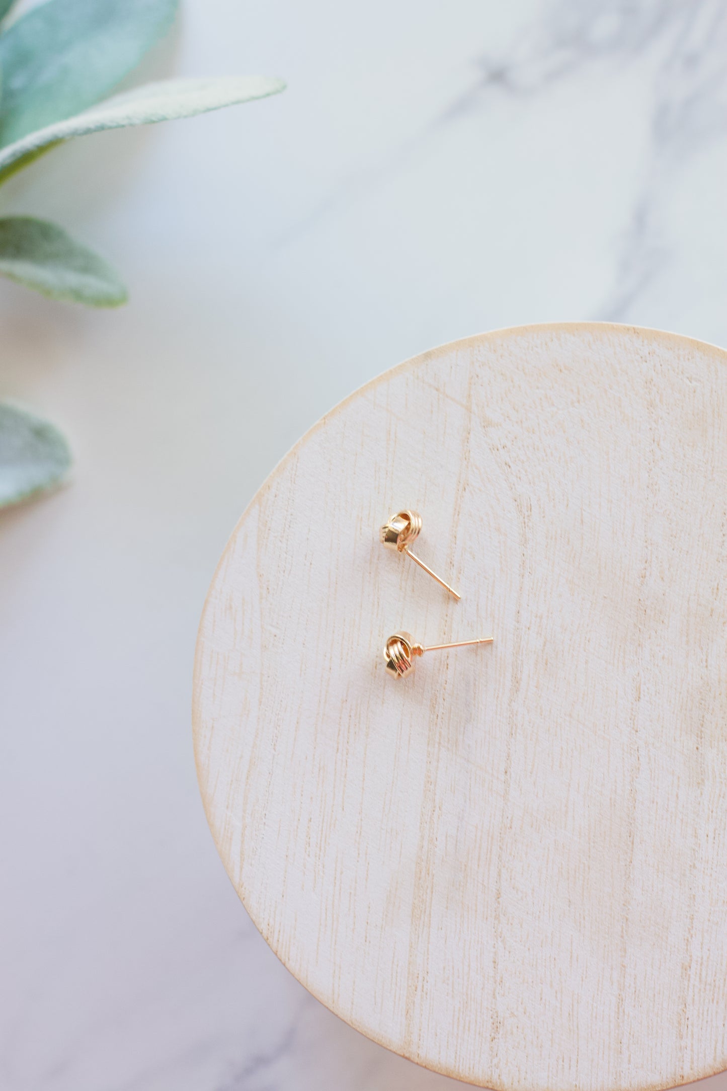 Gold Knot Studs