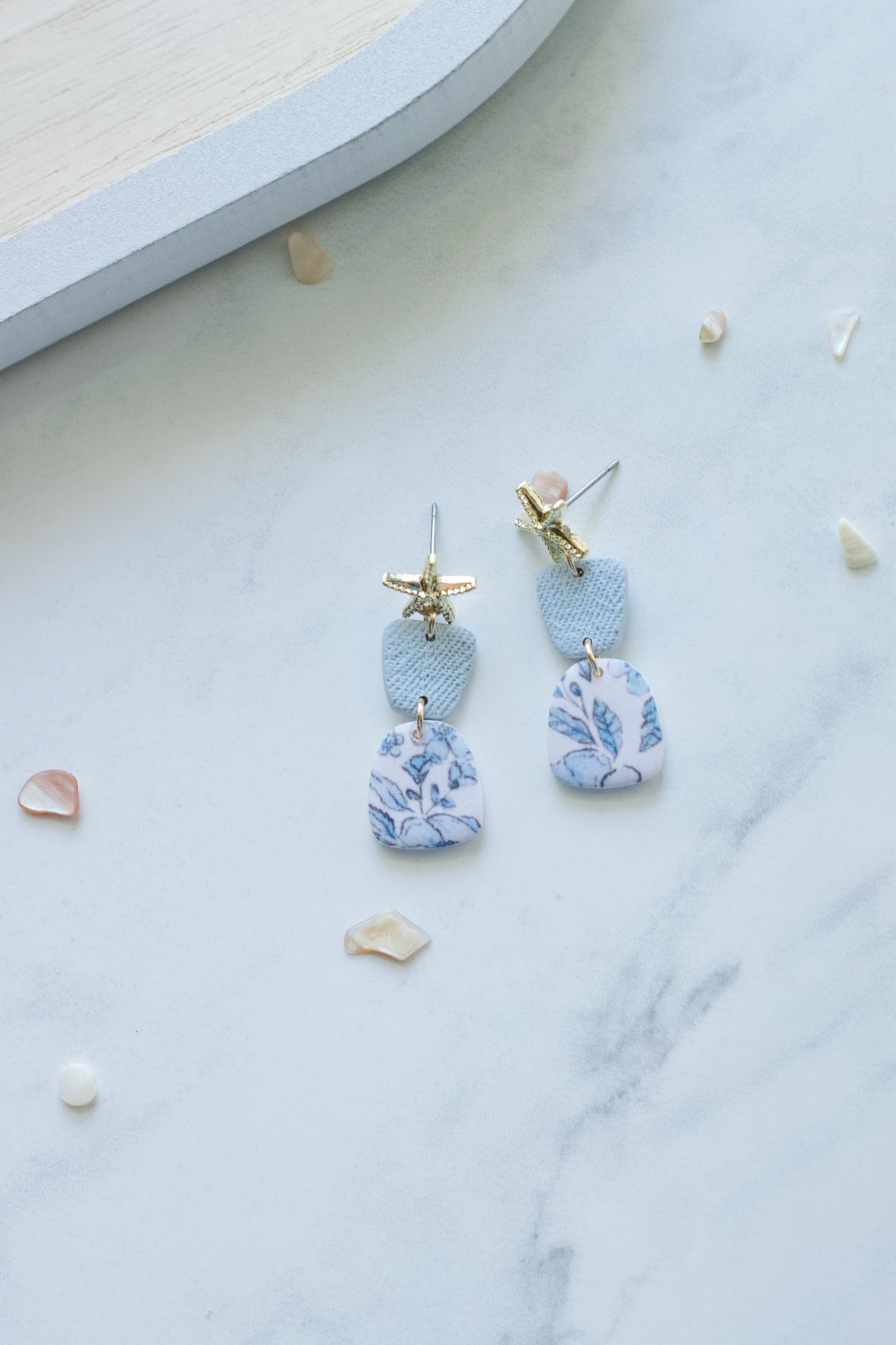 Coastal Toile Dangles