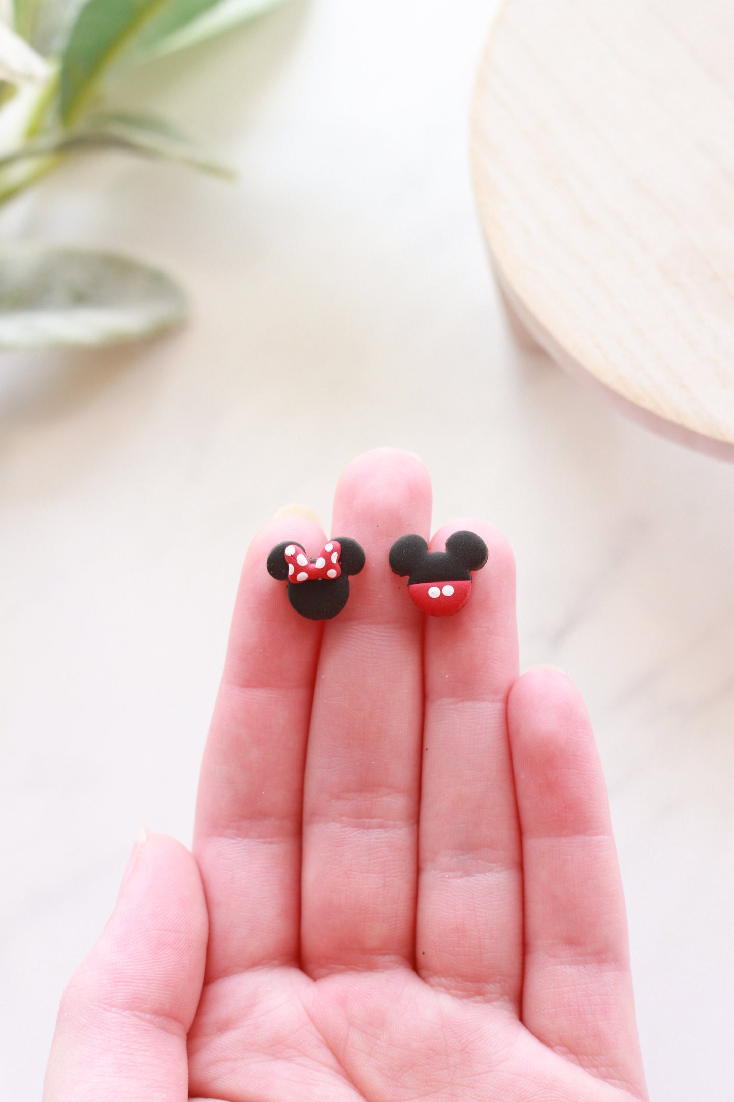 Mickey and Minnie Studs