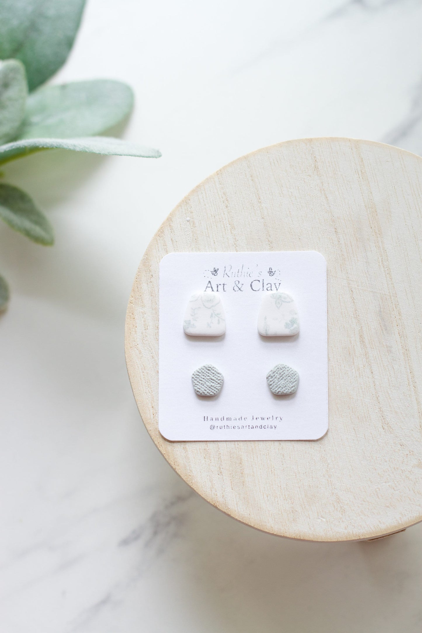 Pink and Blue Toile Stud Pack