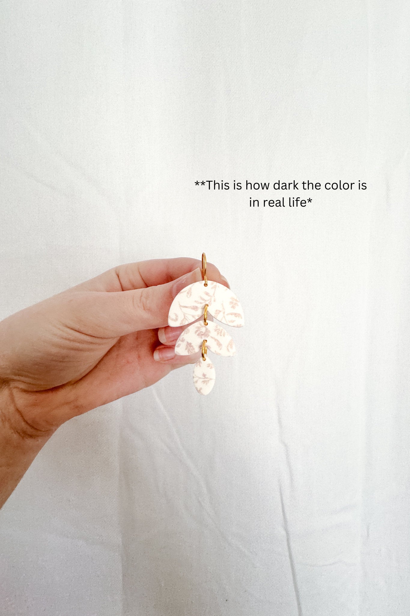 Pink and Blue Toile Dangles