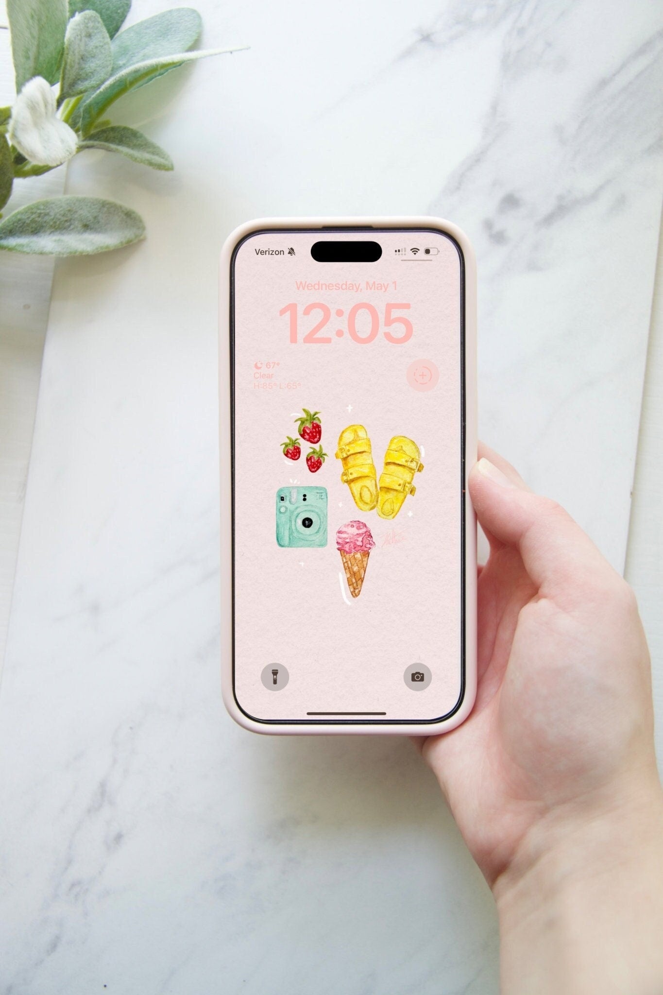 6 Summer Watercolor Wallpaper