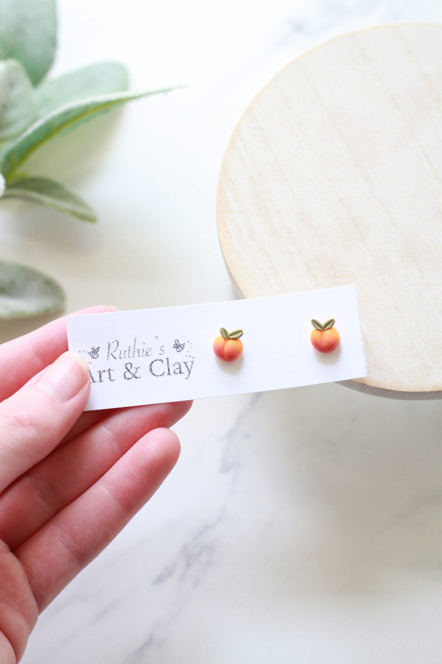 Tiny Strawberry and Peach Studs