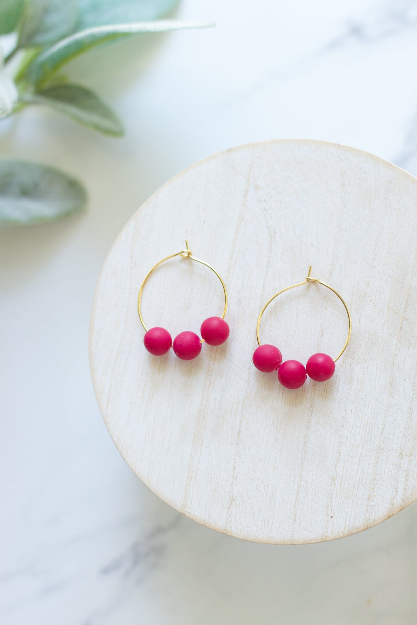 Beaded Hoops