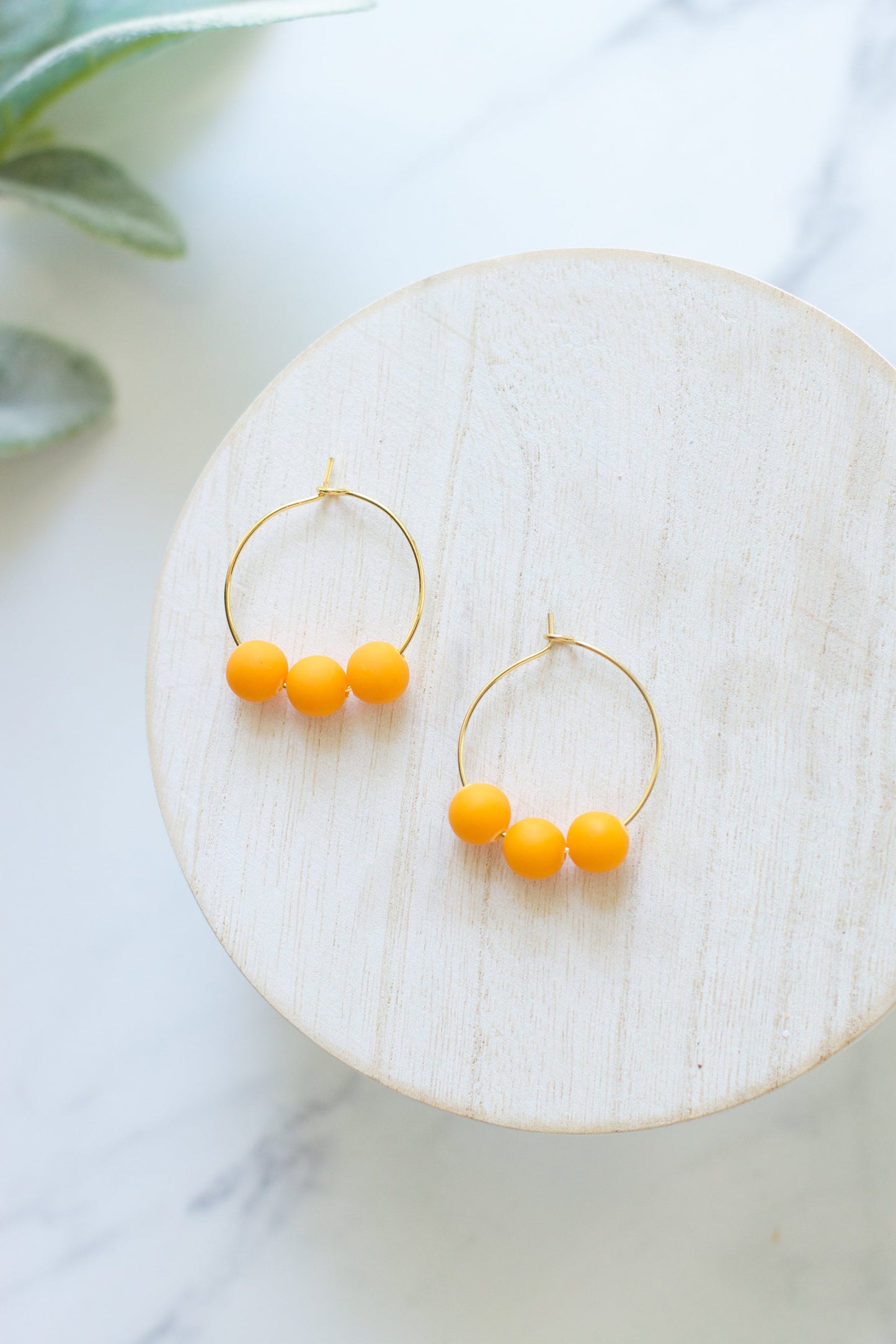 Beaded Hoops