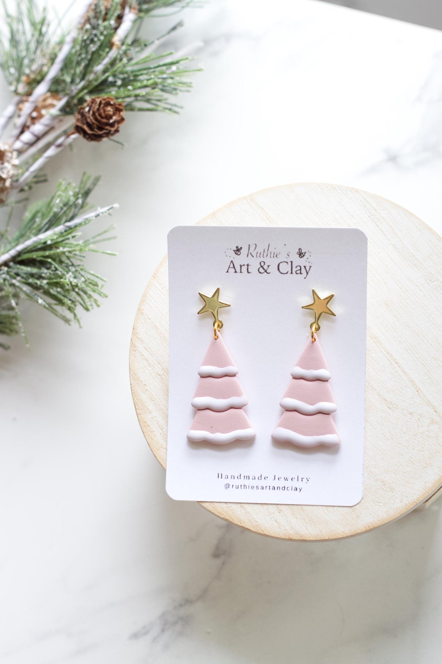 Snowy Christmas Tree Dangles