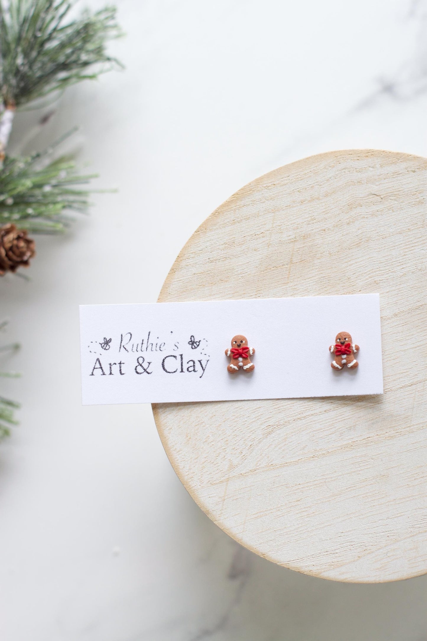 Gingerbread Man Studs