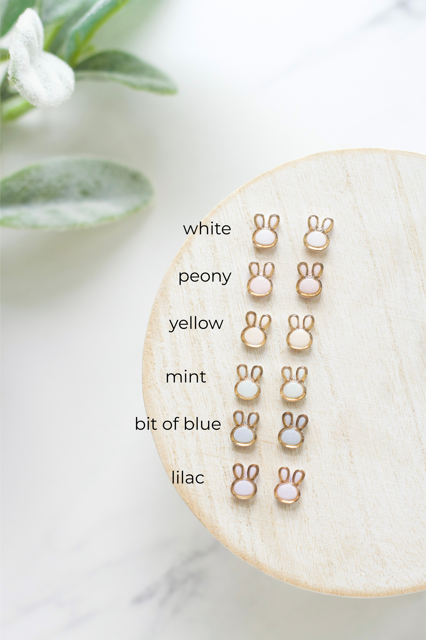 Tiny Bunny Studs