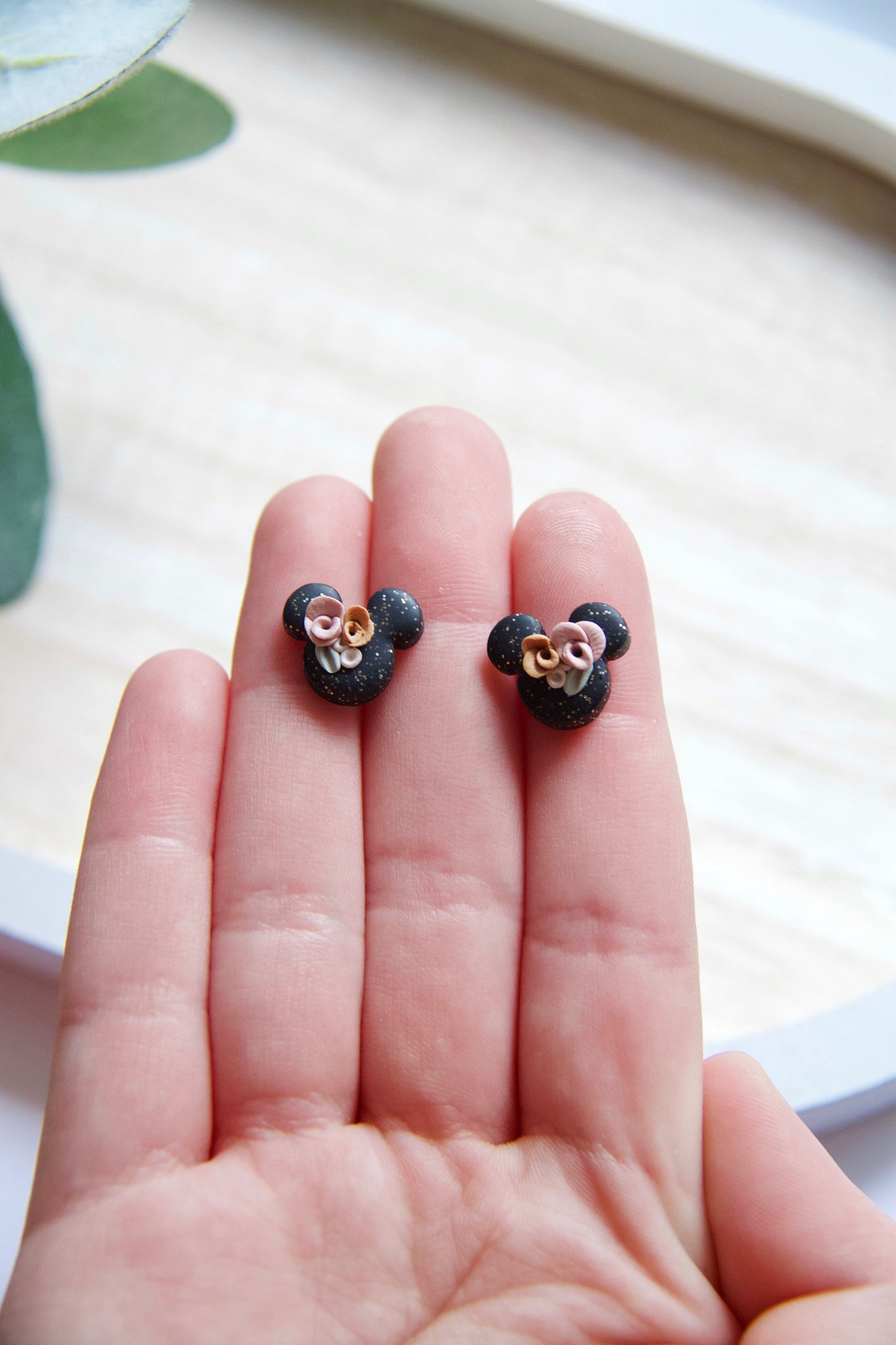 Floral Mouse Studs