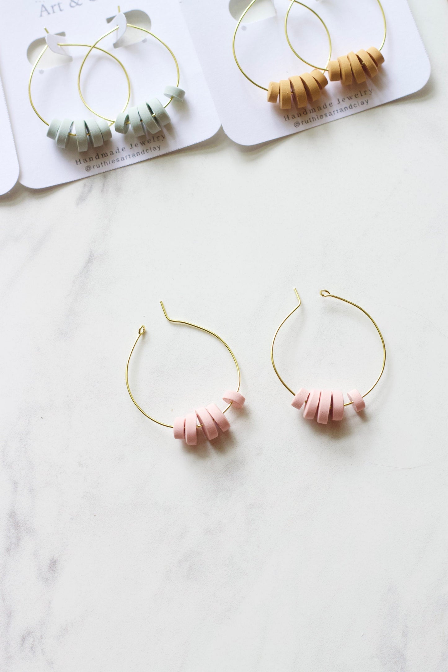 Beaded Hoop Earrings