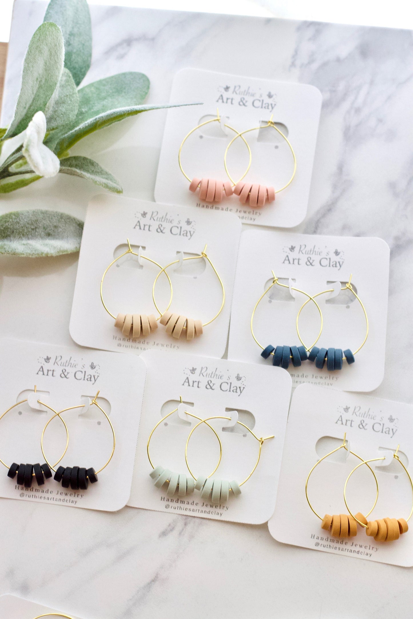 Beaded Hoop Earrings