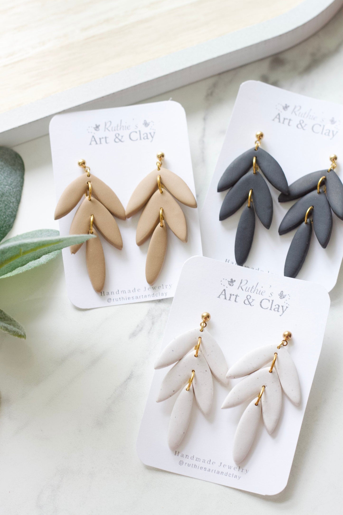 Boho Leaf Dangles
