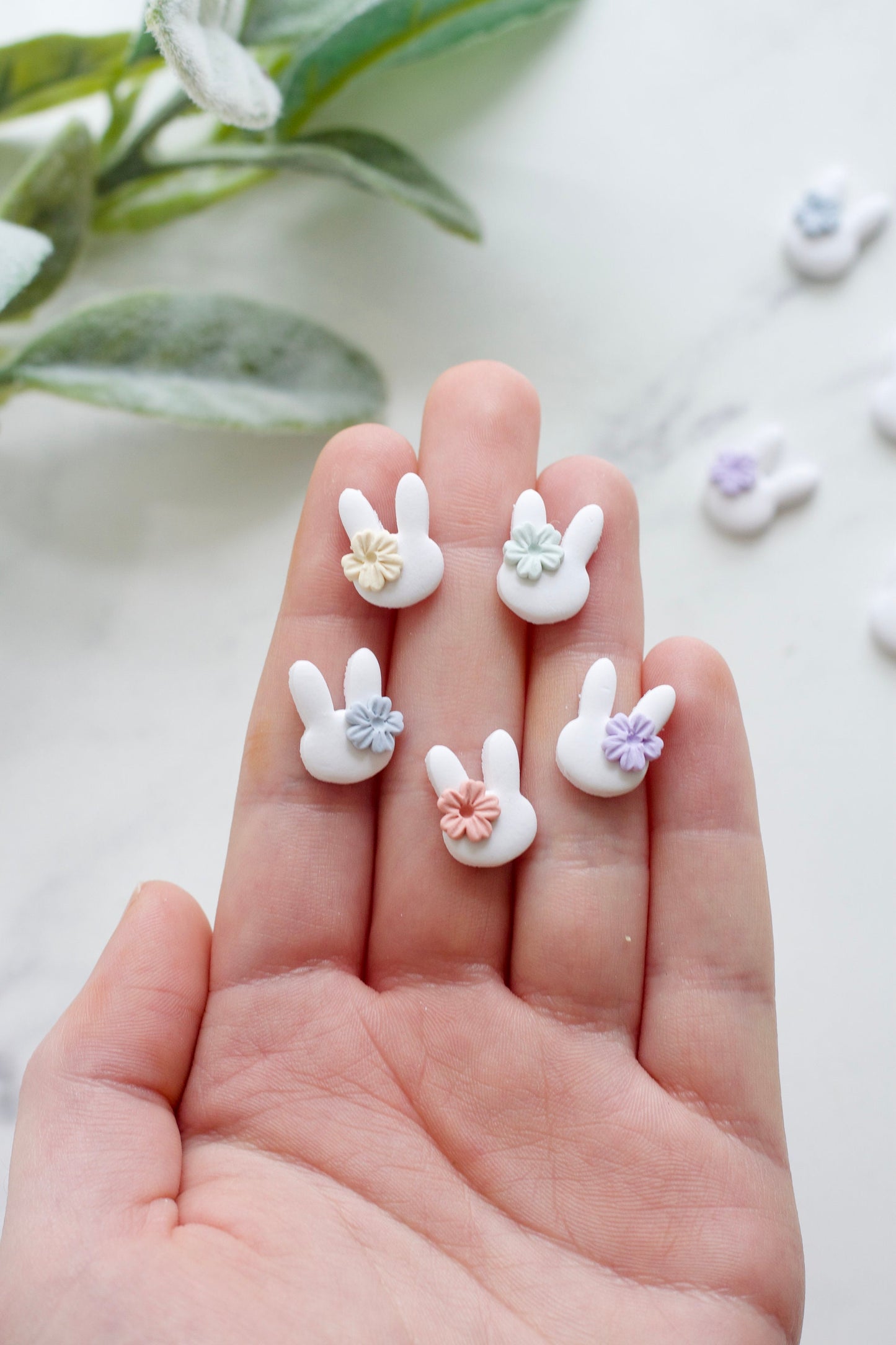 Floral Bunny Studs