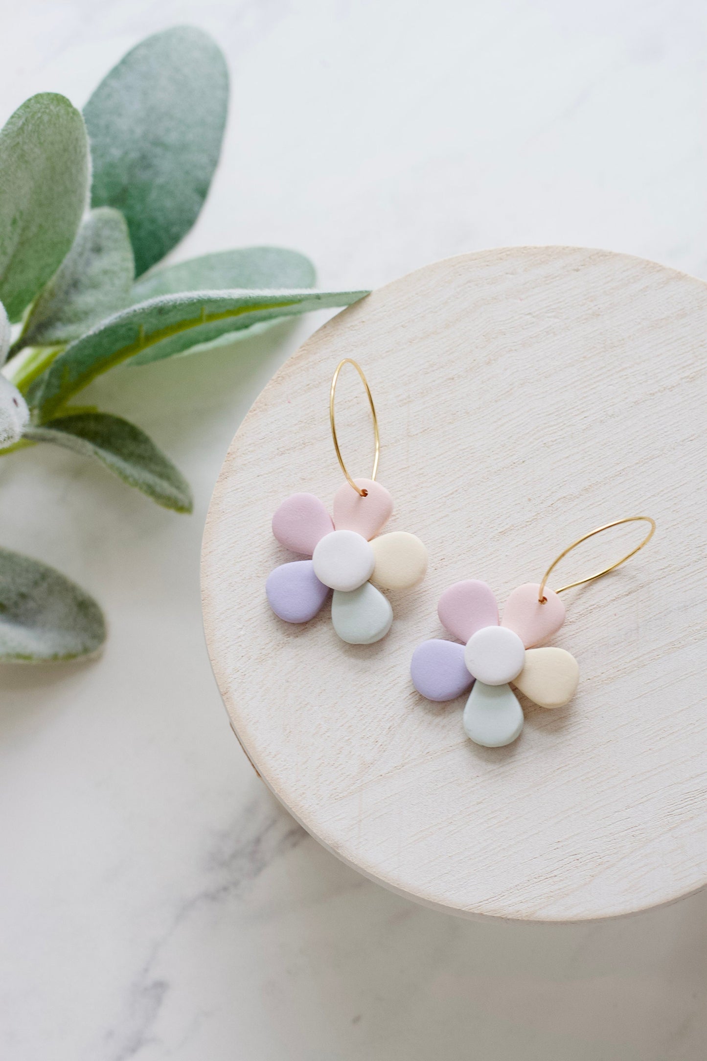Spring Flower Hoops