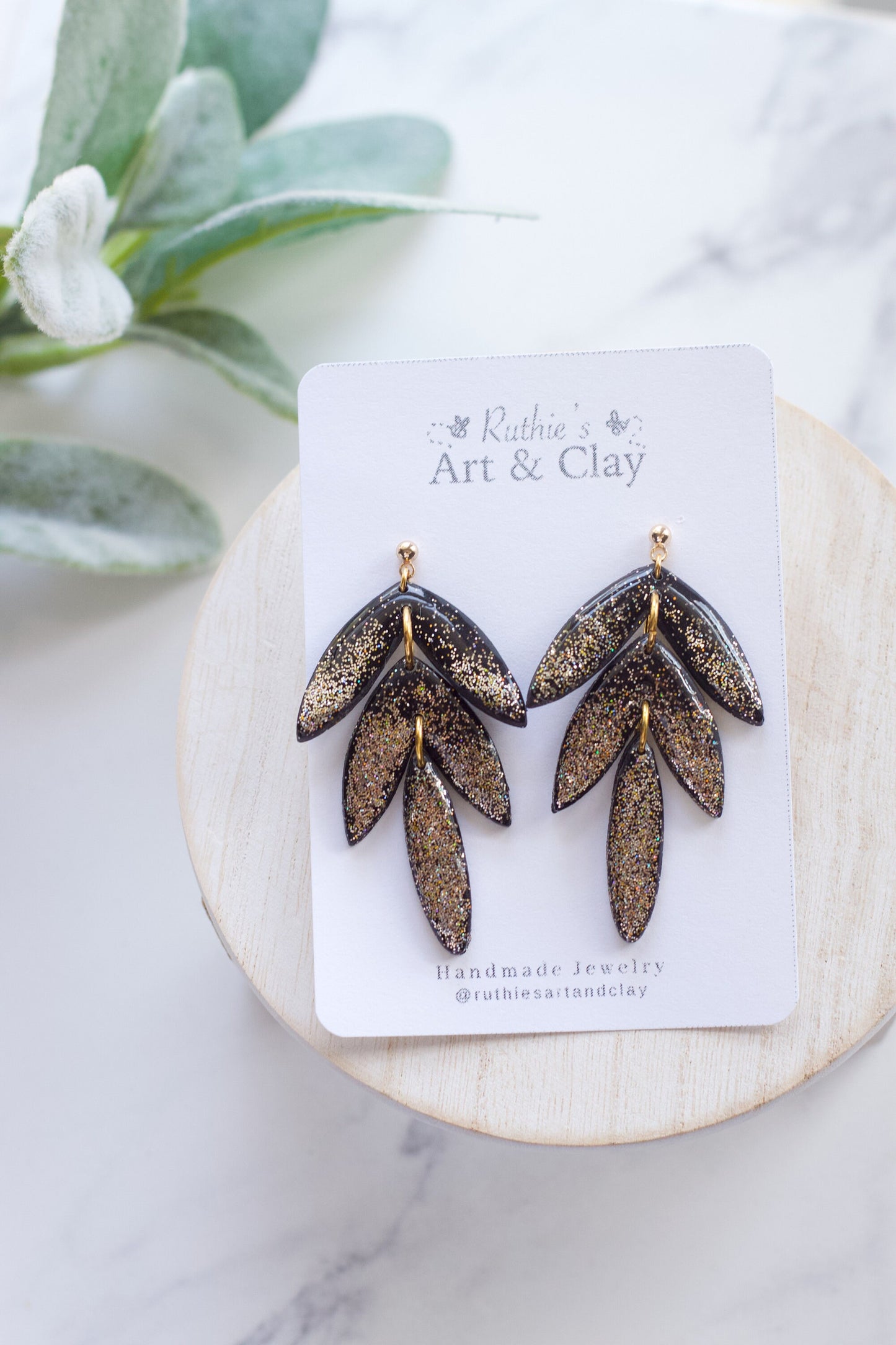 NYE Leaf Dangles