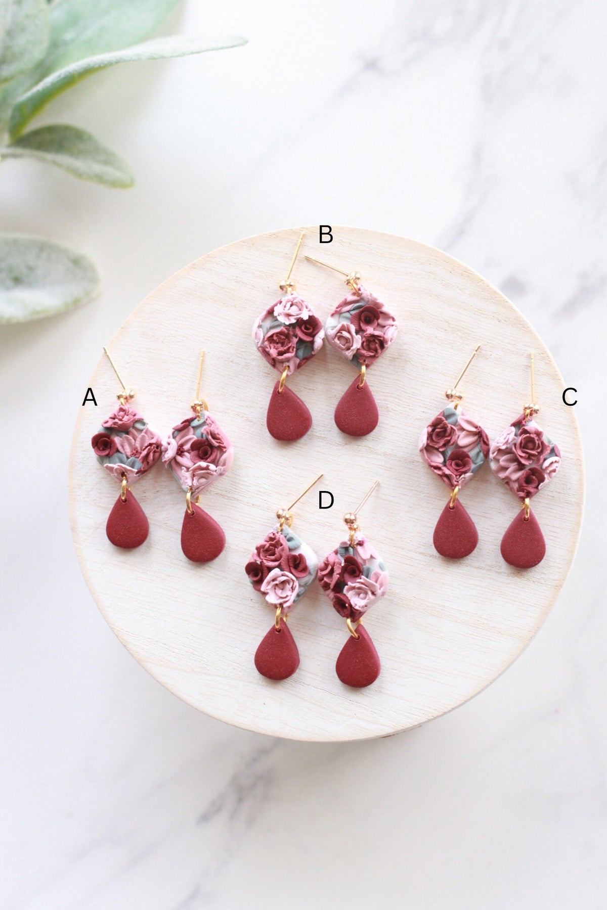 Valentines Floral Dangles