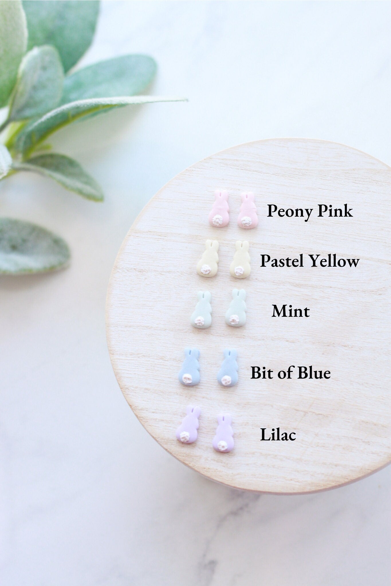 Easter Bunny Tail Studs