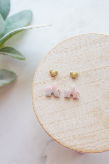 Castle and Gold Mouse Stud Pack