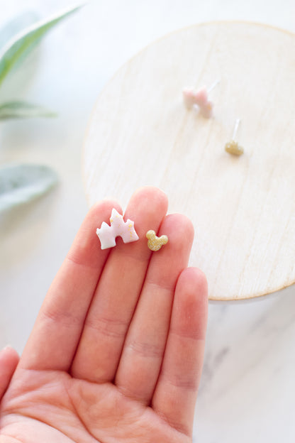 Castle and Gold Mouse Stud Pack