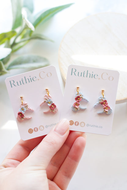 Floral Mouse Ear Dangles