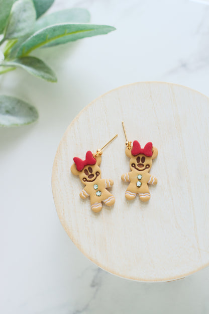Mickey Gingerbread Dangles
