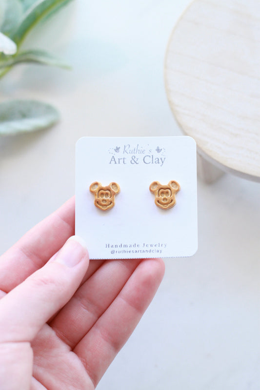 Mickey Waffle Studs