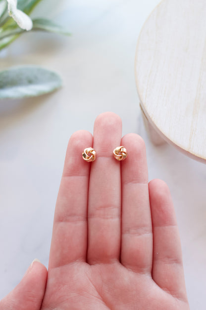 Gold Knot Studs
