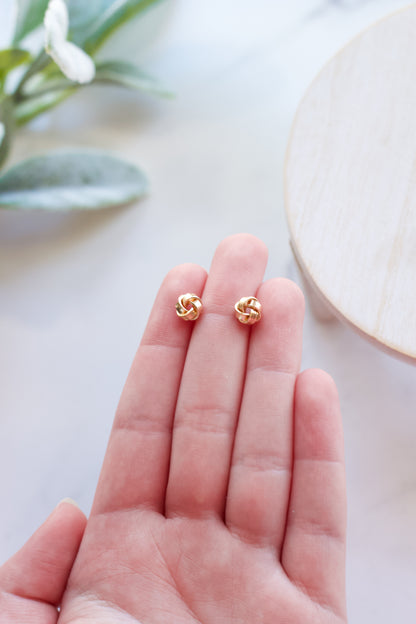 Gold Knot Studs