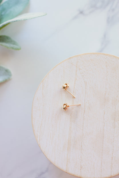 Gold Knot Studs