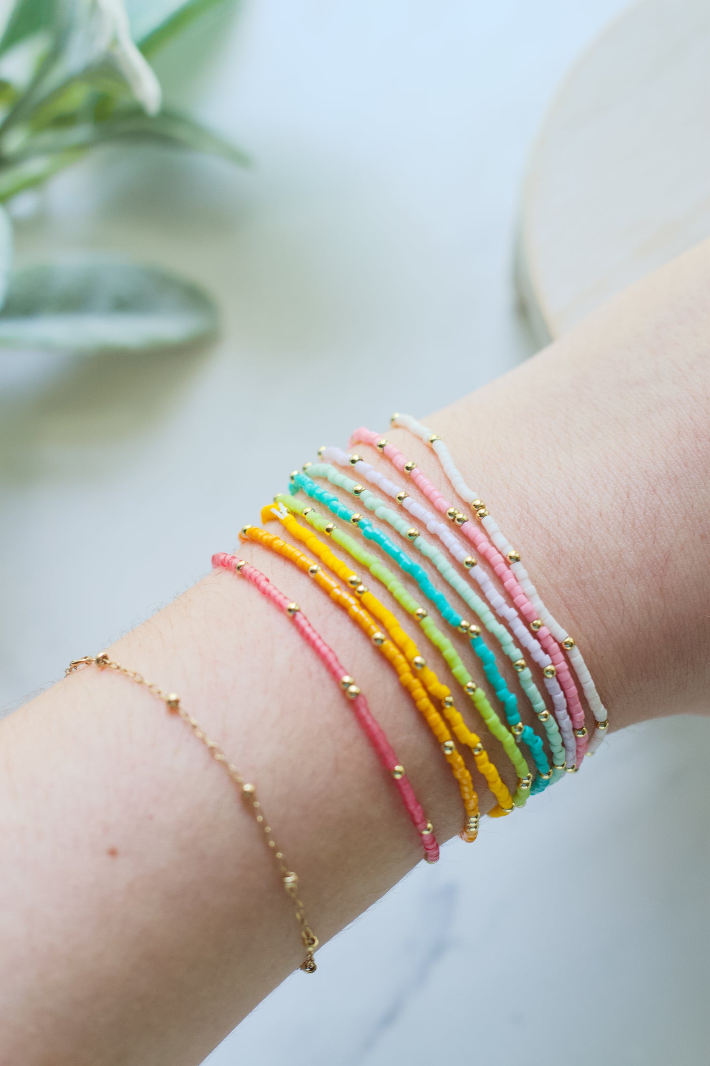 Seed Bead Stretch Bracelet