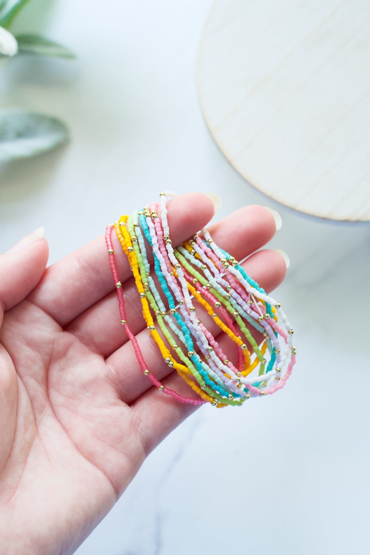 Seed Bead Stretch Bracelet