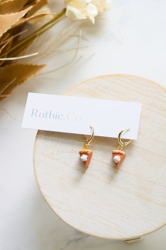 Pumpkin Pie Huggie Hoops