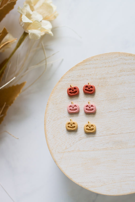 Mini Jack O Lantern Studs
