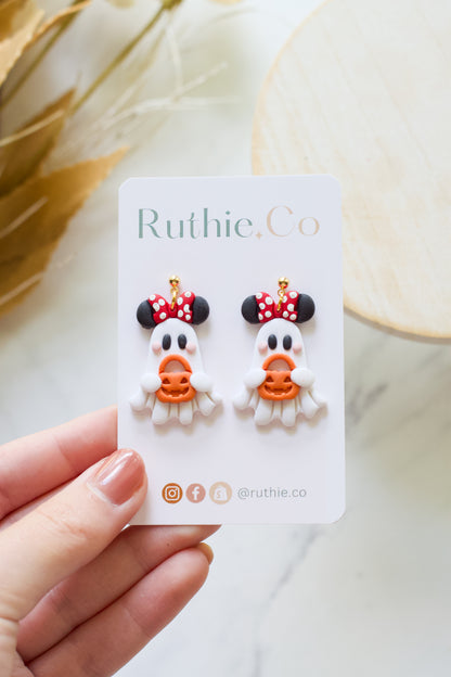 Minnie Ghost Dangles