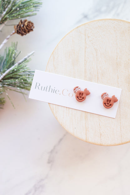Mickey Gingerbread Studs