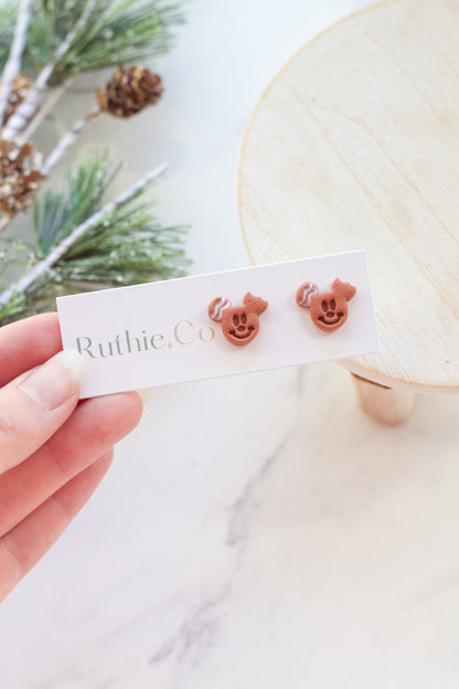 Mickey Gingerbread Studs