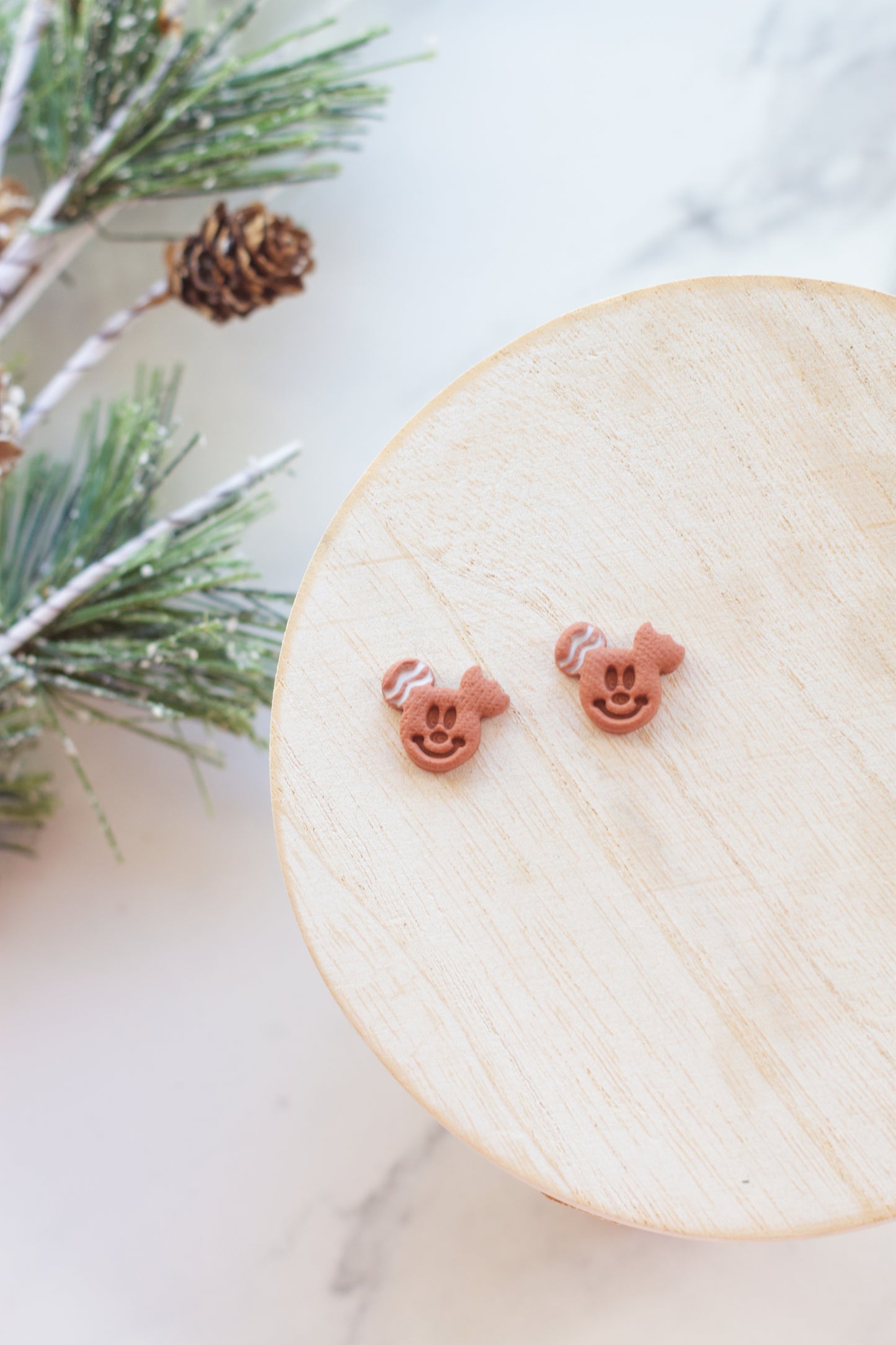 Mickey Gingerbread Studs