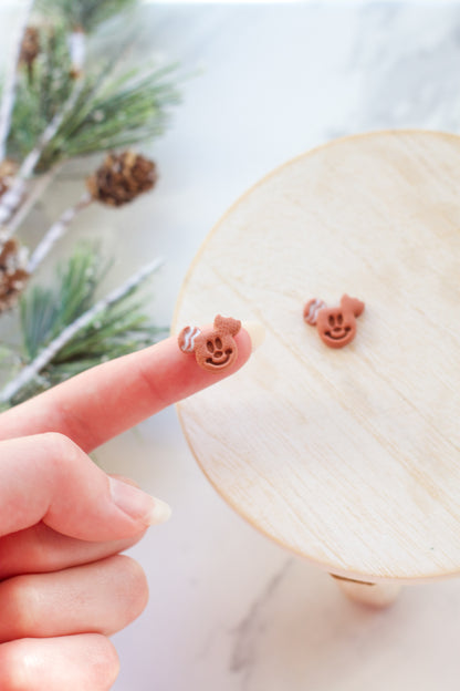 Mickey Gingerbread Studs