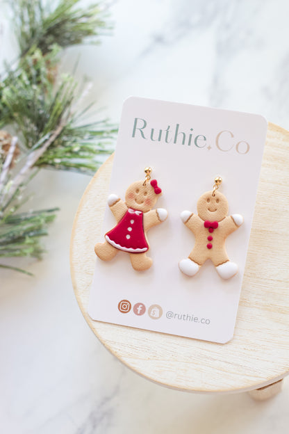 Gingerbread Dangle Earrings