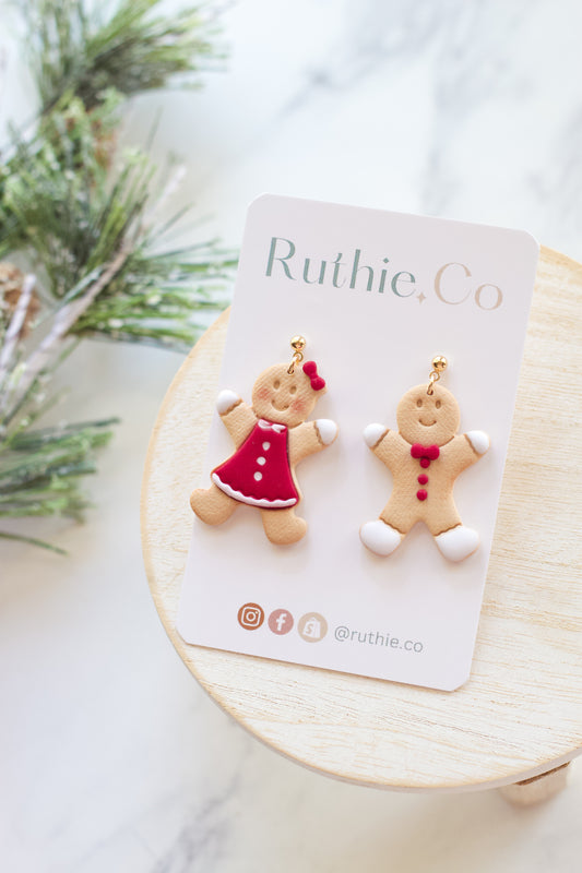 Gingerbread Dangle Earrings