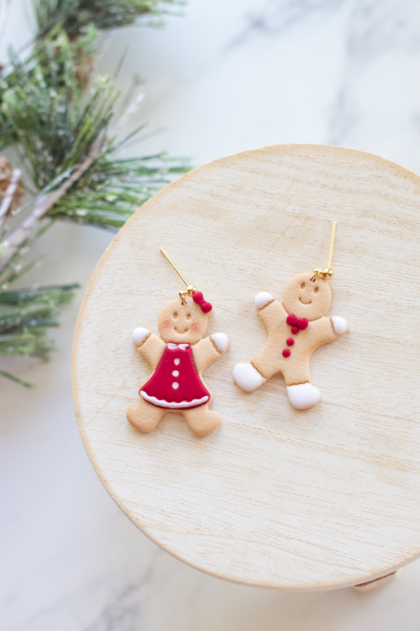 Gingerbread Dangle Earrings
