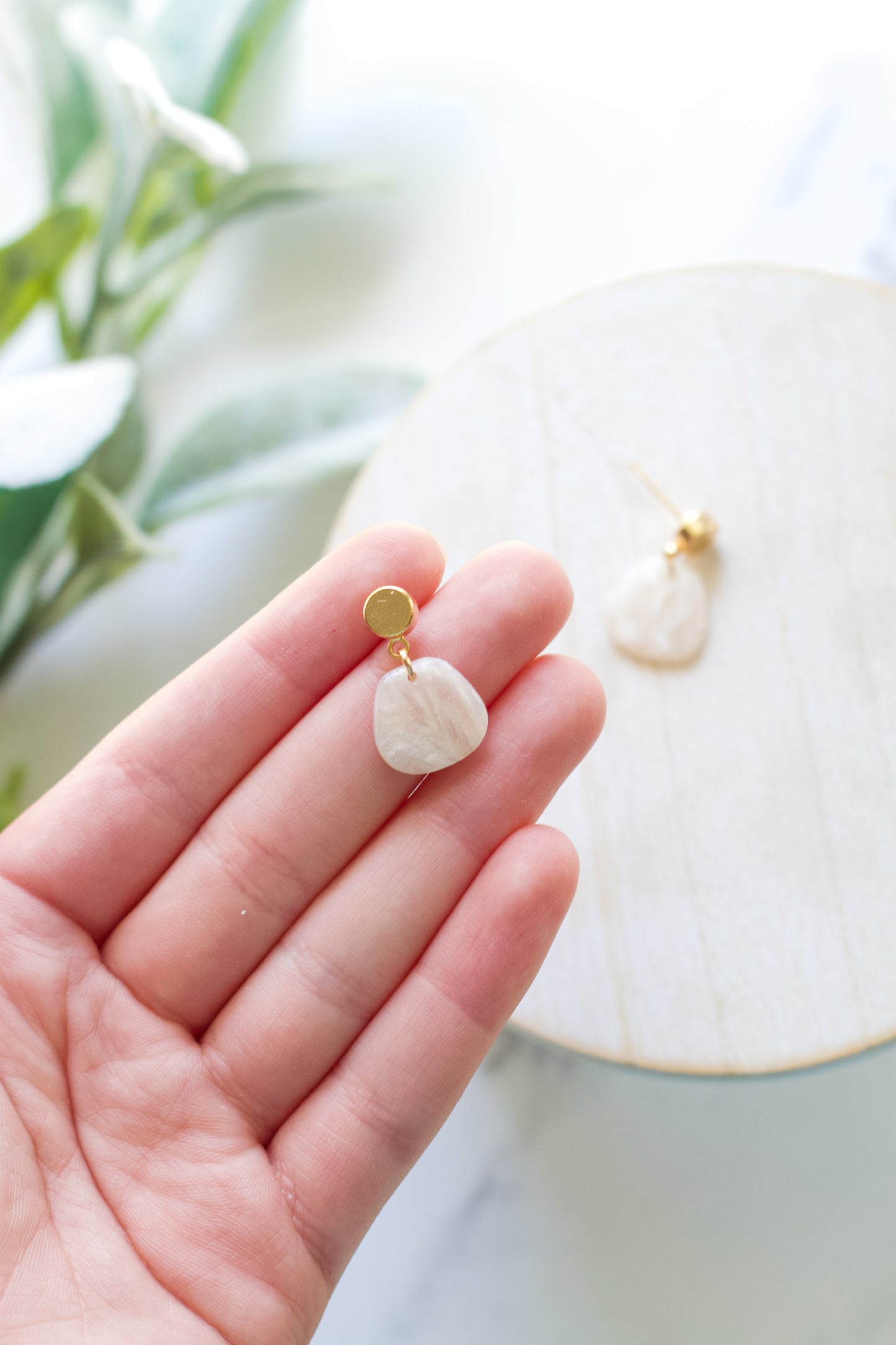 Marbled Pearl Dangles