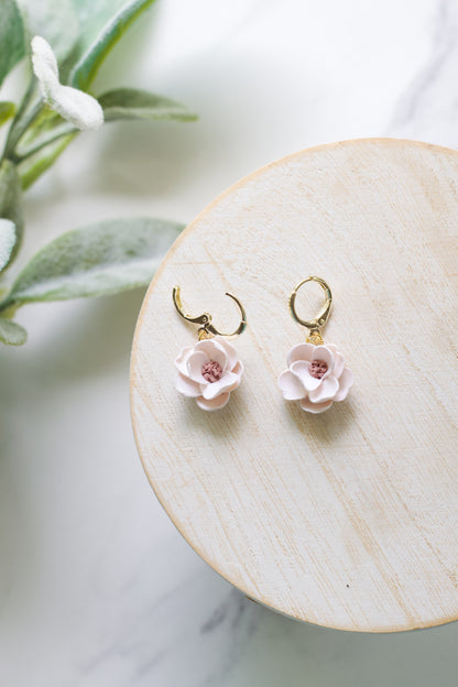 Rosette Bloom Hoops