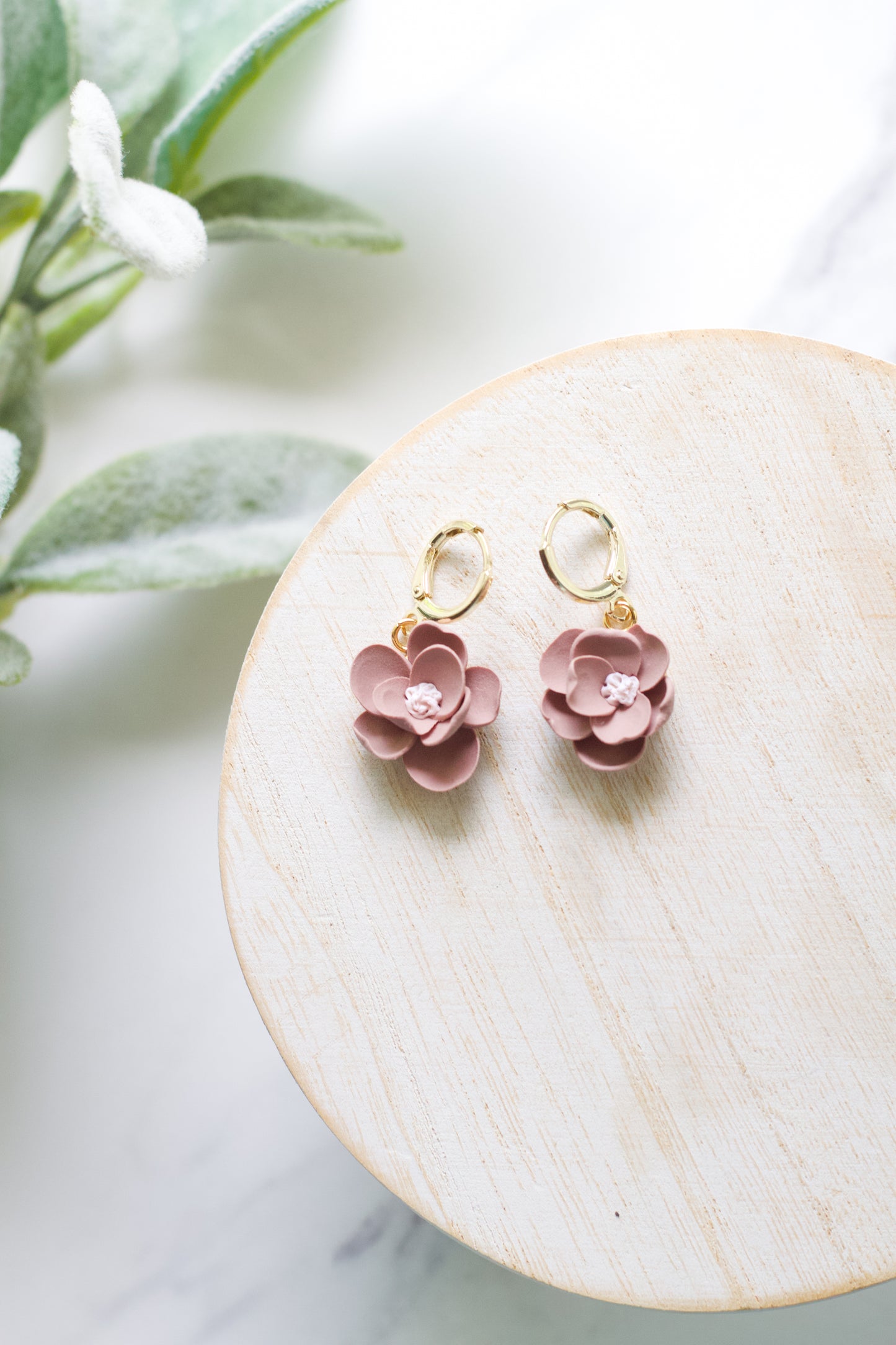 Rosette Bloom Hoops