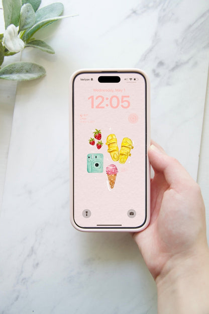 6 Summer Watercolor Wallpaper